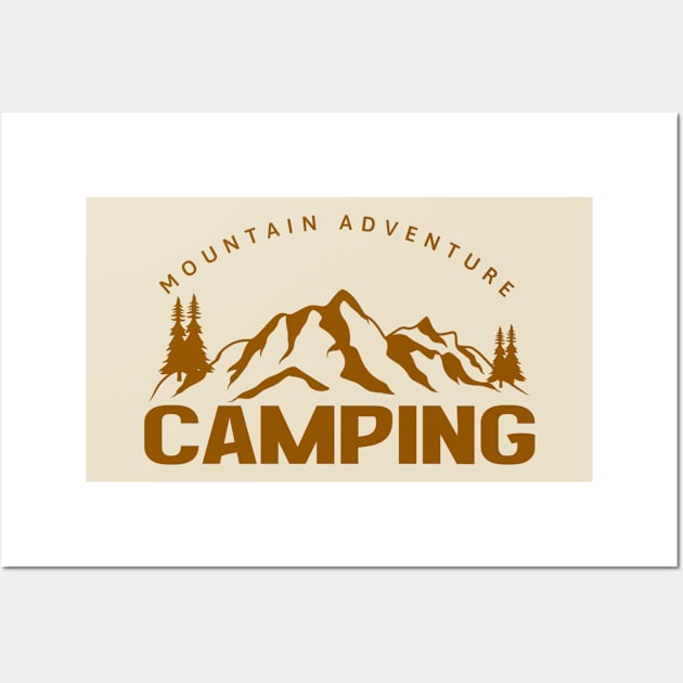 Camping - Mountain Adventure Wall Art by Akmal Alif 